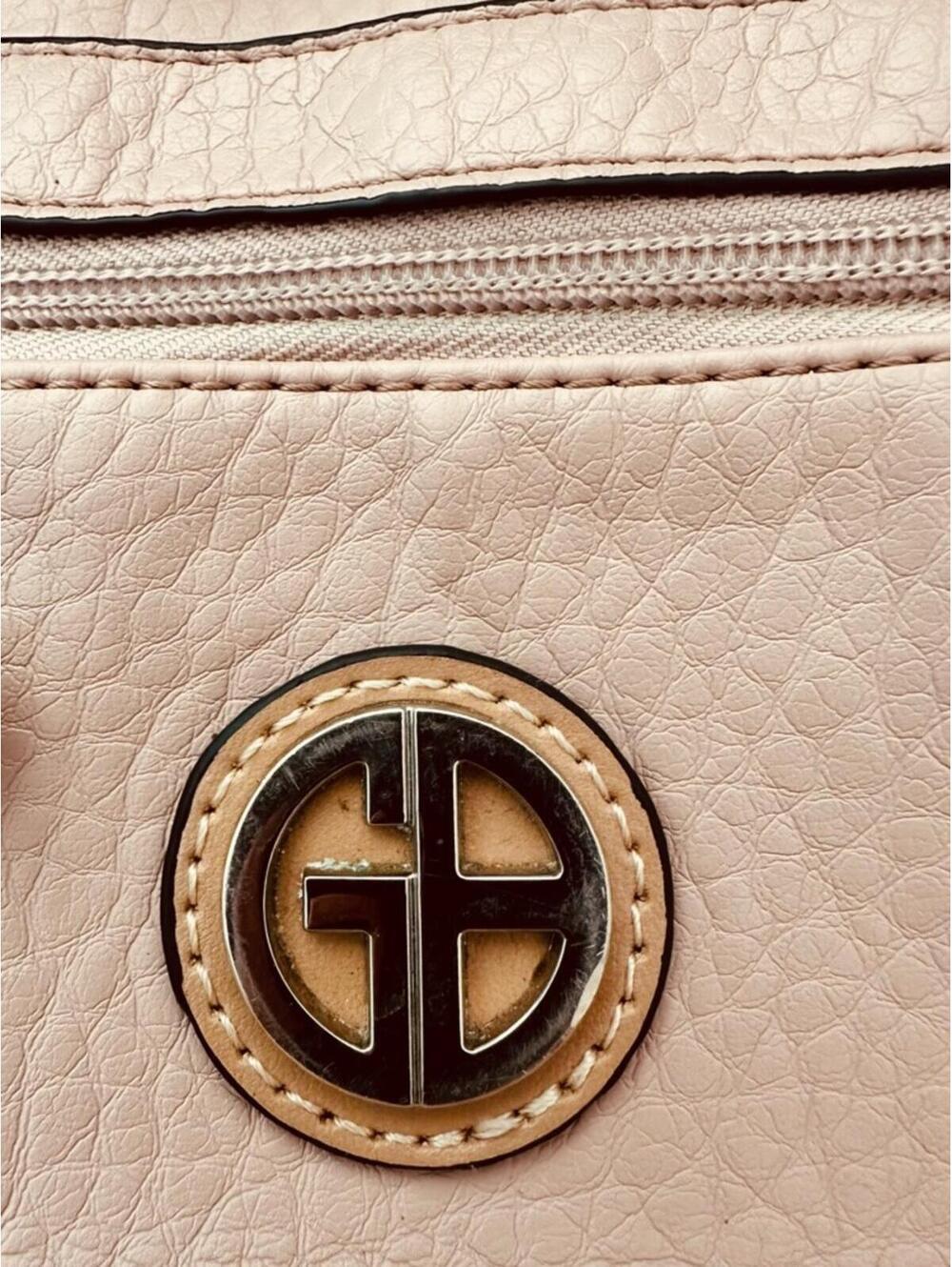 Giani Bernini Blush Pink Pebbled PVC Backpack - Picture 2 of 9